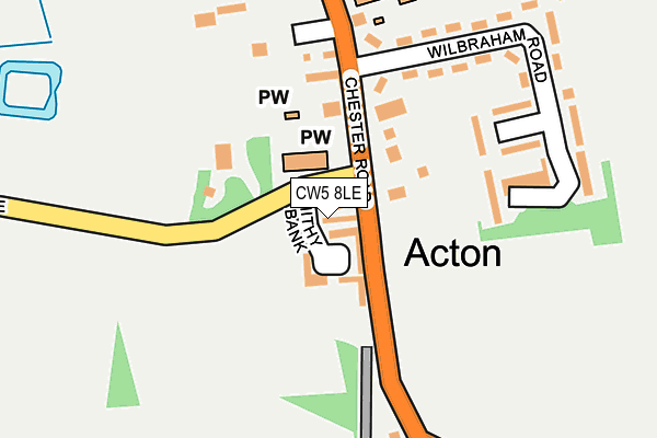 CW5 8LE map - OS OpenMap – Local (Ordnance Survey)