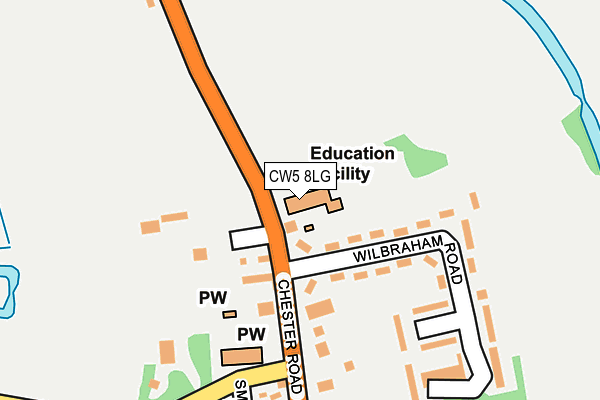 CW5 8LG map - OS OpenMap – Local (Ordnance Survey)