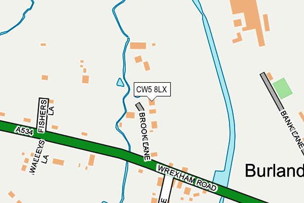 CW5 8LX map - OS OpenMap – Local (Ordnance Survey)