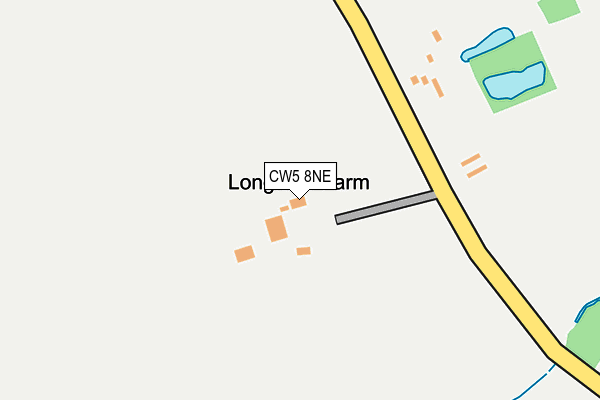 CW5 8NE map - OS OpenMap – Local (Ordnance Survey)