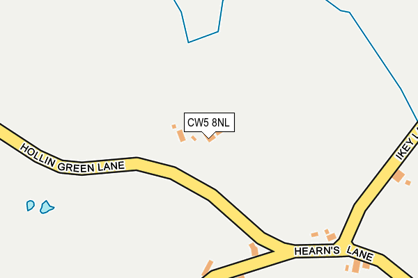 CW5 8NL map - OS OpenMap – Local (Ordnance Survey)