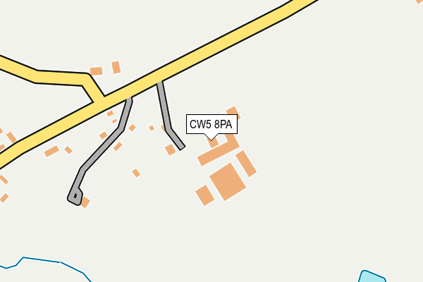 CW5 8PA map - OS OpenMap – Local (Ordnance Survey)