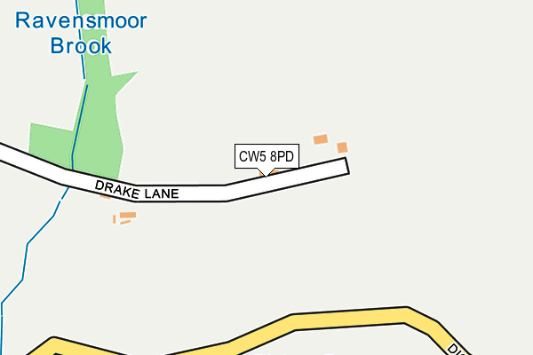 CW5 8PD map - OS OpenMap – Local (Ordnance Survey)