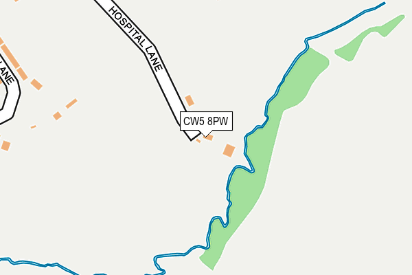 CW5 8PW map - OS OpenMap – Local (Ordnance Survey)