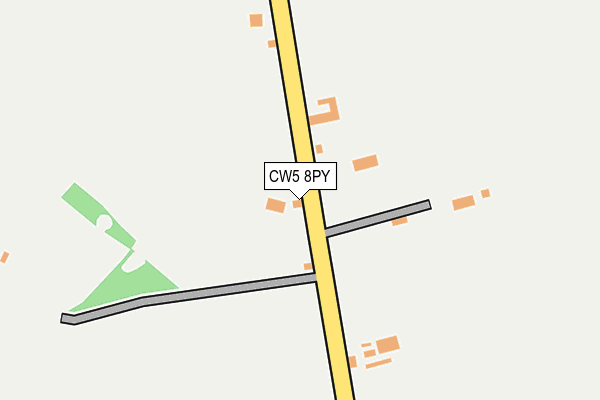 CW5 8PY map - OS OpenMap – Local (Ordnance Survey)
