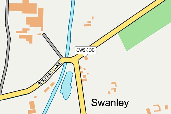 CW5 8QD map - OS OpenMap – Local (Ordnance Survey)