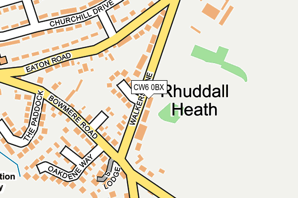 CW6 0BX map - OS OpenMap – Local (Ordnance Survey)