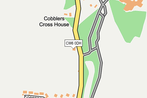 CW6 0DH map - OS OpenMap – Local (Ordnance Survey)