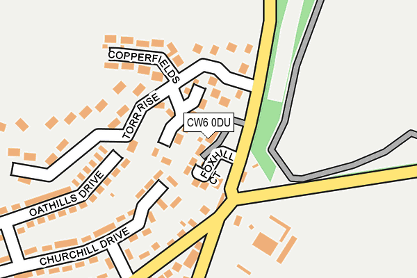 CW6 0DU map - OS OpenMap – Local (Ordnance Survey)