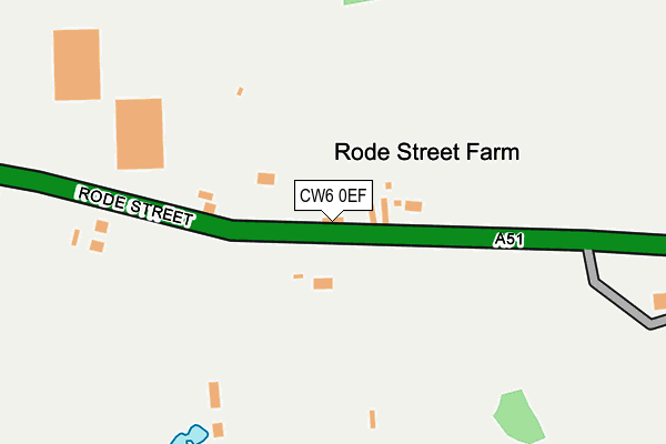 CW6 0EF map - OS OpenMap – Local (Ordnance Survey)