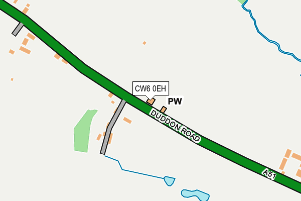 CW6 0EH map - OS OpenMap – Local (Ordnance Survey)