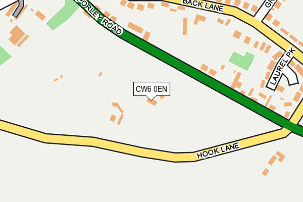 CW6 0EN map - OS OpenMap – Local (Ordnance Survey)