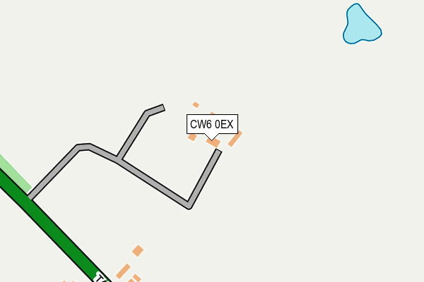 CW6 0EX map - OS OpenMap – Local (Ordnance Survey)