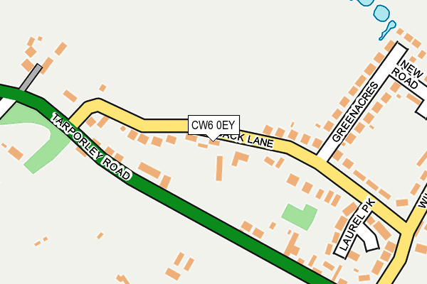 CW6 0EY map - OS OpenMap – Local (Ordnance Survey)