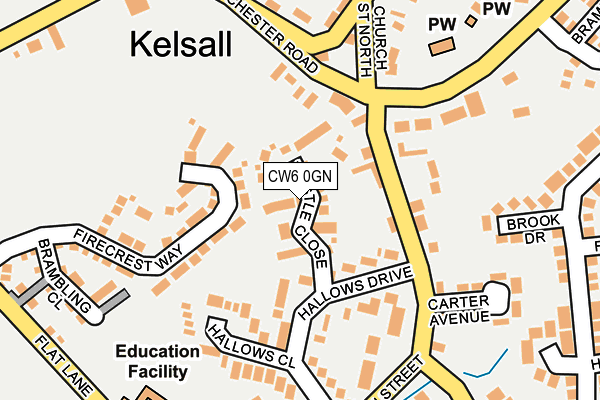 CW6 0GN map - OS OpenMap – Local (Ordnance Survey)