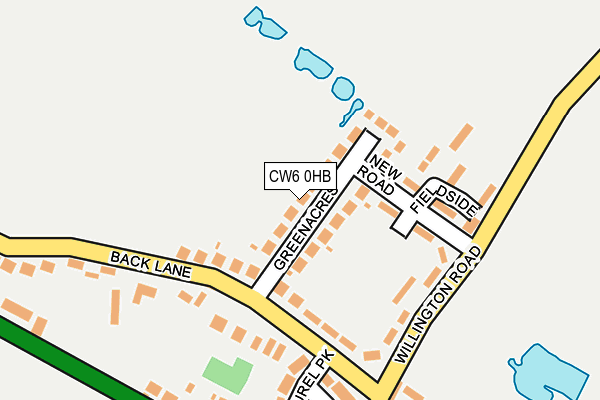 CW6 0HB map - OS OpenMap – Local (Ordnance Survey)