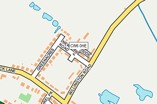 CW6 0HE map - OS OpenMap – Local (Ordnance Survey)