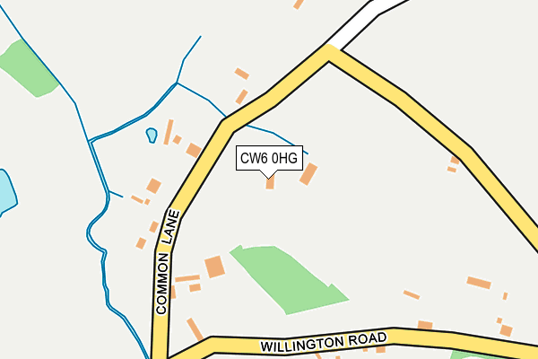 CW6 0HG map - OS OpenMap – Local (Ordnance Survey)