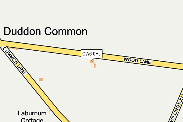 CW6 0HJ map - OS OpenMap – Local (Ordnance Survey)