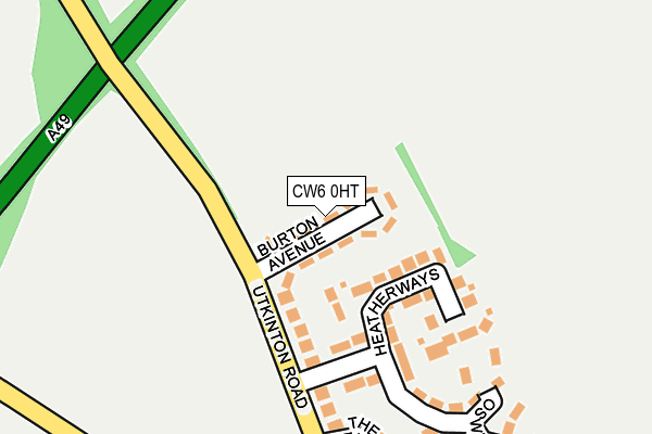 CW6 0HT map - OS OpenMap – Local (Ordnance Survey)