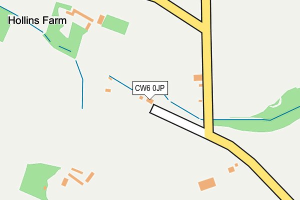 CW6 0JP map - OS OpenMap – Local (Ordnance Survey)