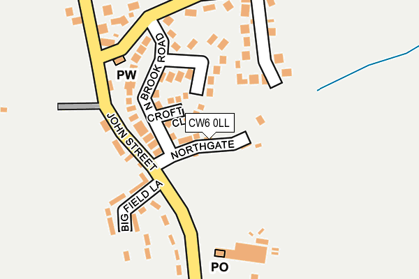 CW6 0LL map - OS OpenMap – Local (Ordnance Survey)