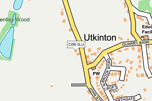 CW6 0LU map - OS OpenMap – Local (Ordnance Survey)