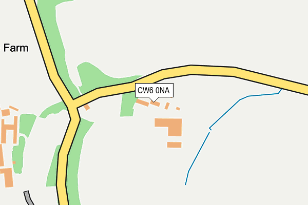 CW6 0NA map - OS OpenMap – Local (Ordnance Survey)
