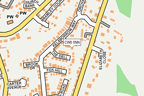 CW6 0NN map - OS OpenMap – Local (Ordnance Survey)