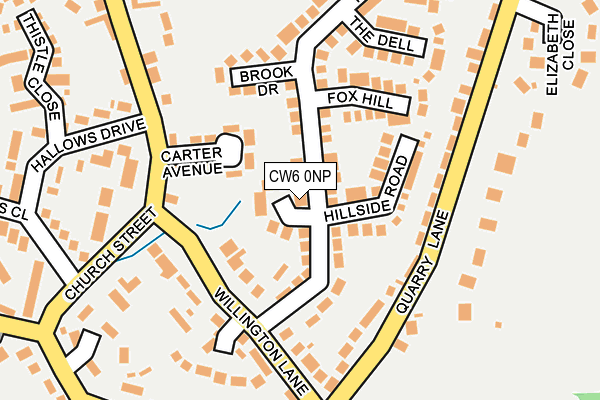 CW6 0NP map - OS OpenMap – Local (Ordnance Survey)