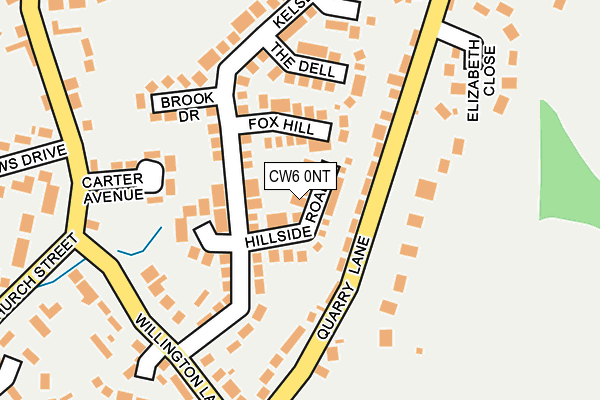 CW6 0NT map - OS OpenMap – Local (Ordnance Survey)