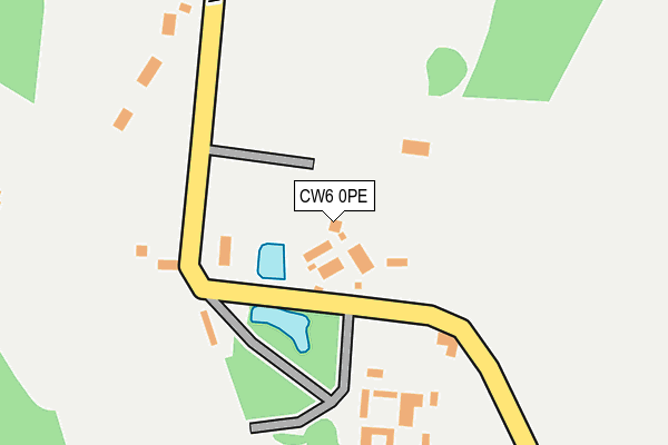 CW6 0PE map - OS OpenMap – Local (Ordnance Survey)