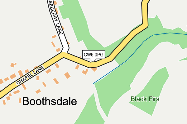 CW6 0PG map - OS OpenMap – Local (Ordnance Survey)