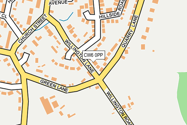 CW6 0PP map - OS OpenMap – Local (Ordnance Survey)