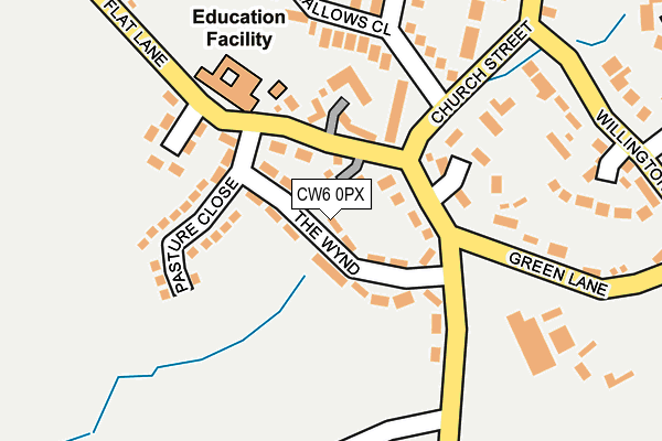 CW6 0PX map - OS OpenMap – Local (Ordnance Survey)