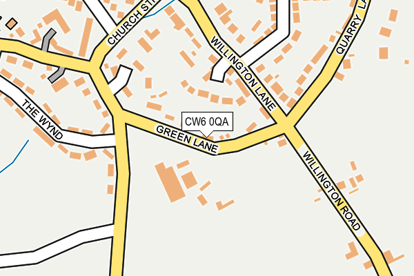 CW6 0QA map - OS OpenMap – Local (Ordnance Survey)