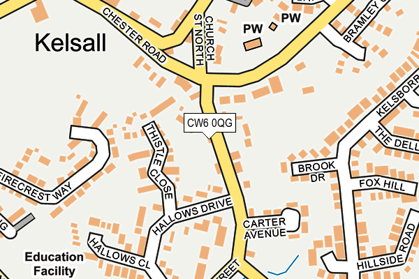 CW6 0QG map - OS OpenMap – Local (Ordnance Survey)