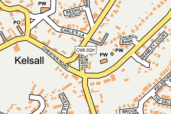 CW6 0QH map - OS OpenMap – Local (Ordnance Survey)