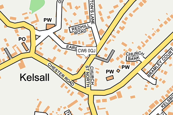 CW6 0QJ map - OS OpenMap – Local (Ordnance Survey)