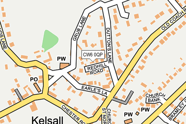 CW6 0QP map - OS OpenMap – Local (Ordnance Survey)