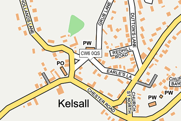 CW6 0QS map - OS OpenMap – Local (Ordnance Survey)