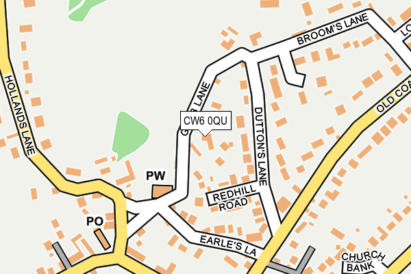 CW6 0QU map - OS OpenMap – Local (Ordnance Survey)