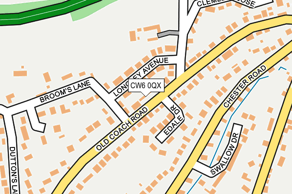 CW6 0QX map - OS OpenMap – Local (Ordnance Survey)