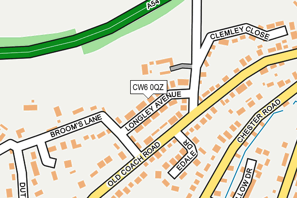 CW6 0QZ map - OS OpenMap – Local (Ordnance Survey)