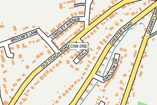 CW6 0RB map - OS OpenMap – Local (Ordnance Survey)