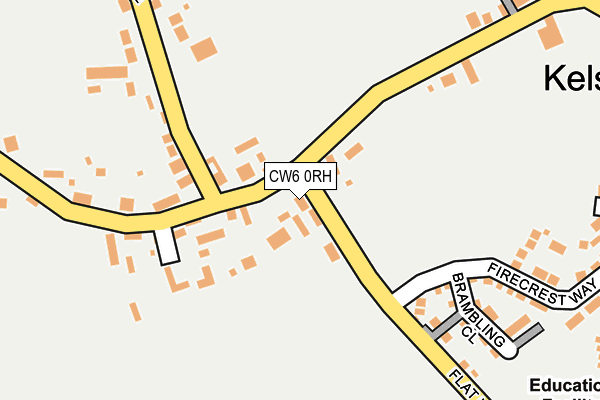 CW6 0RH map - OS OpenMap – Local (Ordnance Survey)