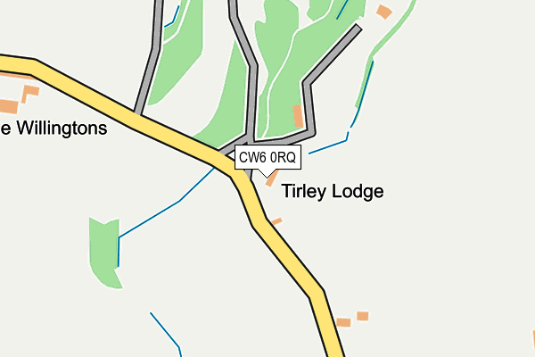 CW6 0RQ map - OS OpenMap – Local (Ordnance Survey)