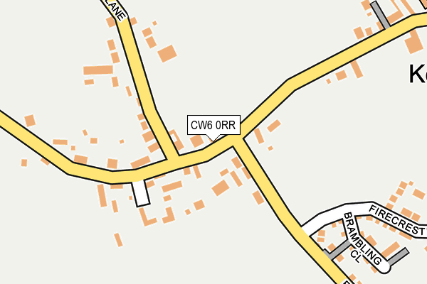 CW6 0RR map - OS OpenMap – Local (Ordnance Survey)