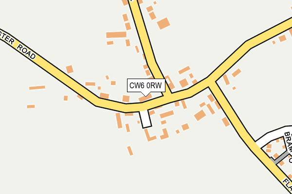 CW6 0RW map - OS OpenMap – Local (Ordnance Survey)