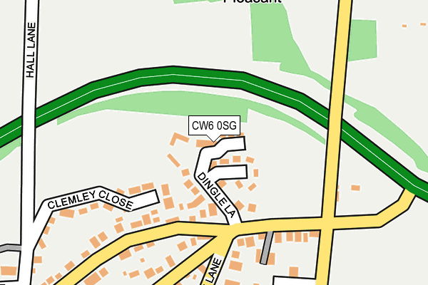 CW6 0SG map - OS OpenMap – Local (Ordnance Survey)